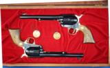 Colt 125th Anniversary set consists of (2) .45 LC SAA in presentation box - 1 of 7