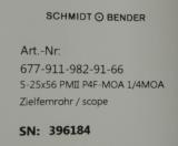 Schmidt-Bender 5-25X56 PMII P4F-MOA 1/4MOA Rifle Scope - 8 of 8
