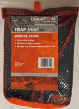Champion Shooting Gear Trap Vest, Blaze Orange and Grey - 3 of 3