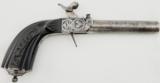 French Muff Ebony Stock Pistol .45 cal. (ca. 1850) - 1 of 9