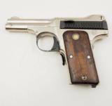 S&W 35 Model of 1913 MFG 1913-1921 Nickel .35 S&W Auto - 1 of 5