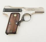 S&W 35 Model of 1913 MFG 1913-1921 Nickel .35 S&W Auto - 2 of 5
