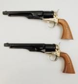 Colt Civil War Centennial Revolver Set of Two WCase .22 Short Single Shot - 2 of 4