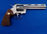 Colt Python .357 Nickel MFG 1978 .357 Mag - 1 of 5
