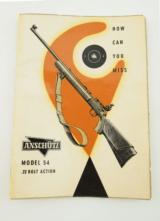 Anschutz 54 Match .22 LR Made in Germany WCase - 8 of 11