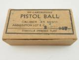 Ammunition WWII Military Pistol Ball (M1911) .45 ACP NIB - 1 of 4