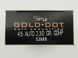 Speer Gold Dot LE Duty Ammo .45 ACP 230 GR GD Hollow Point - 6 of 6
