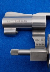 S&W 649-2 Stainless Steel MFG 1990 - 1996 .38 SPL - 3 of 3
