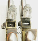 Harcourt Norwich O/U Flintlock Pistols Antique, Pair Approx. 36 Cal. - 8 of 8