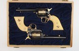 Colt SAA Alamo 2 Gun Set WCase .45 LC - .22 LR Never Fired - 6 of 9