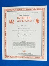 Colt SAA Interpol Commemorative #89 Of 154 .45 LC WCase - 16 of 16