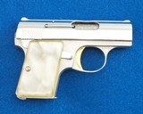 Browning Baby Belgium Nickel MFG 1967 .25 ACP WCase - 1 of 6