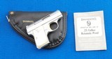Browning Baby Belgium Nickel MFG 1967 .25 ACP WCase - 6 of 6