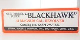 Ruger NM Super BlackHawk SA .44 MAG LNIB - 4 of 7