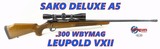 Sako Deluxe A5 Finland Leupold Package .300 WBY MAG - 1 of 11