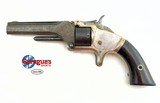 S&W Model 1 Second Issue SA Revolver MFG 1861 .22 Short (BP)Antique - 2 of 10