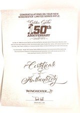 Winchester 73 Golden Spike 150th Anniversary Limited Edition Commemorative Rifle - 17 of 20