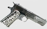 COLT, MK IV GOVERNMENT CUSTOM ENGRAVED, .38 SUPER - 4 of 7