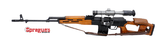 Romanian FPK Dragunov Semi-Automatic Sniper Rifle with Scope 24