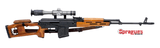 Romanian FPK Dragunov Semi-Automatic Sniper Rifle with Scope 24
