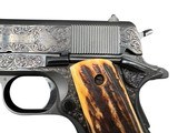 Colt Government Model1911.45 ACP – Commercial 1962Factory Engraved (Engraver Unknown)Stag Grips “Pristine” Condition - 6 of 11