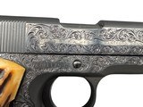 Colt Government Model1911.45 ACP – Commercial 1962Factory Engraved (Engraver Unknown)Stag Grips “Pristine” Condition - 4 of 11