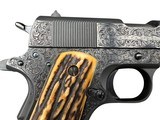 Colt Government Model1911.45 ACP – Commercial 1962Factory Engraved (Engraver Unknown)Stag Grips “Pristine” Condition - 5 of 11
