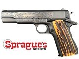 Colt Government Model1911.45 ACP – Commercial 1962Factory Engraved (Engraver Unknown)Stag Grips “Pristine” Condition - 7 of 11