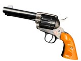 RUGER NEW VAQUERO – .45 COLT – 5.5” – COLOR CASE FRAME – AGED ORANGE GRIPS - 1 of 12
