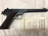 High Standard H D Military Automatic Target Pistol, Pre-war, 22 LR - 1 of 5