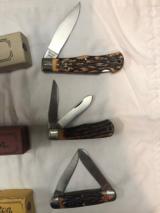 Remington Bullet Knifes. 3 knifes all in original baxes - 7 of 8