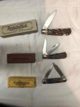 Remington Bullet Knifes. 3 knifes all in original baxes - 8 of 8