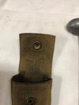 U.S. Rifle brass cleaning rod in canvas pouch dated 1937 - 4 of 5