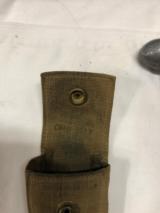 U.S. Rifle brass cleaning rod in canvas pouch dated 1937 - 3 of 5