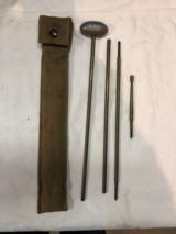 U.S. Rifle brass cleaning rod in canvas pouch dated 1937 - 1 of 5