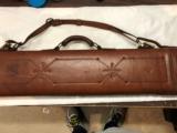 Vintage Leather Takedown shotgun case, circa 1930's - 1 of 10