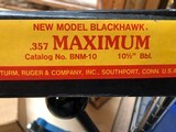 Ruger Blackhawk SRM, 357 Remington Maximum, 10 1/2" Bull Barrel - 2 of 14