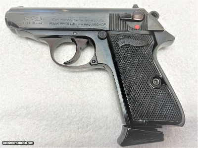 Walther Interarms PPK/S 380 ACP, Blue.