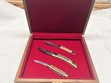 Browning Centennial 1878-1978 Stag Handle, 3 Knife set. - 6 of 6