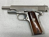 Colt MK IV, Series 80 Combat Commander, Polished Stainless, 45 ACP - 11 of 12