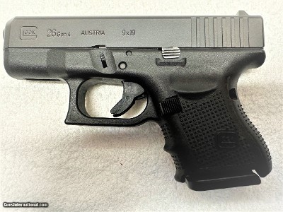 Glock Model 26, Gen. 4, 9 M/M Sub Compact.