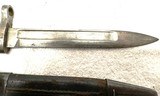 RARE U.S. NAVY MODEL 1895 LEE STRAIGHT PULL KNIFE BAYONET WITH TYPE 1 SCABBARD - 5 of 8