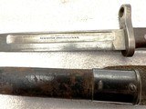 RARE U.S. NAVY MODEL 1895 LEE STRAIGHT PULL KNIFE BAYONET WITH TYPE 1 SCABBARD - 3 of 8