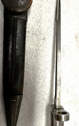 RARE U.S. NAVY MODEL 1895 LEE STRAIGHT PULL KNIFE BAYONET WITH TYPE 1 SCABBARD - 6 of 8