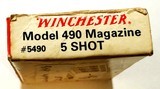 Winchester Model 490 5 round 22 LR mag. New in Box. - 2 of 6
