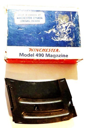Winchester Model 490 5 round 22 LR mag. New in Box.