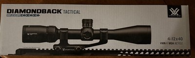 VORTEX Diamondback Tactical 4-12 X 40, Second Focal Plane, VMR-1 MOA Retical