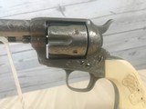 John Adams Jr. Engraved Colt SAA in Cuno Hefrecht Style -- 45LC -- Steers Head Grips - 4 of 18