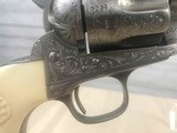 John Adams Jr. Engraved Colt SAA in Cuno Hefrecht Style -- 45LC -- Steers Head Grips - 11 of 18