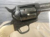 John Adams Jr. Engraved Colt SAA in Cuno Hefrecht Style -- 45LC -- Steers Head Grips - 1 of 18
